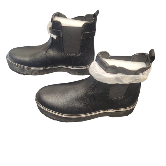 *SALE* NWOT UNIONBAY Black Combat Boots Size 9.5 - Picture 5 of 9